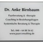 Praxis Dr. Anke Birnbaum Türschild